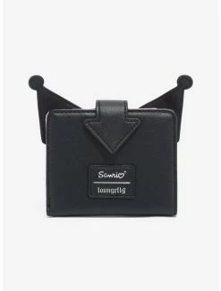 Top 10 ⌛ Loungefly Sanrio Kuromi Character Mini Flap Wallet ⌛ -Bags & Purses Shop Online 15438090 av1