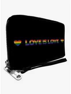 Best deal 🎁 Love is Love Heart Zip Around Wallet ⌛