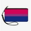 Cheap 🔔 Bisexual Flag Canvas Zip Clutch Wallet 🔥