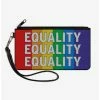 Flash Sale ✨ Equality Blocks Canvas Zip Clutch Wallet 🤩