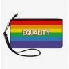Flash Sale ✔️ Equality Stripe Canvas Zip Clutch Wallet 👏
