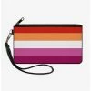 New ⭐ Lesbian Flag Canvas Zip Clutch Wallet 🎉