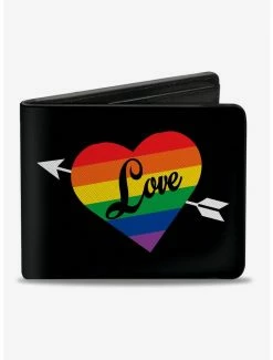 Brand new 🌟 Love Rainbow Stripe Heart Bifold Wallet 😉