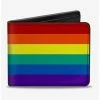 Deals 🧨 Rainbow Print Bifold Wallet ✨ -Bags & Purses Shop Online 15599520 hi