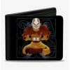 Hot Sale 😉 Avatar the Last Airbender Aang Meditating Bifold Wallet 👏 -Bags & Purses Shop Online 15654474 hi