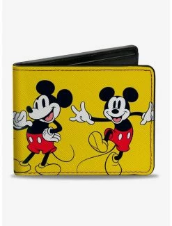 New 🔔 Disney Mickey Mouse Poses Bifold Wallet 🔥