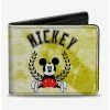 Promo 🎁 Disney Mickey Mouse Sitting Crest Tie Dye Bifold Wallet 🛒 -Bags & Purses Shop Online 15654697 hi