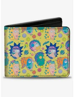 Best Sale 🔥 Rick and Morty Smith Family Faces and Cells Bifold Wallet ⌛