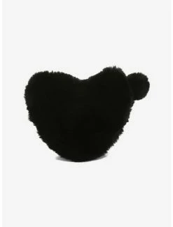 Best deal ⌛ Black Fuzzy Heart Crossbody Bag 😍 -Bags & Purses Shop Online 15848553 av1