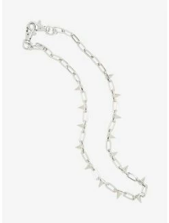 Best reviews of 😉 Silver Spikes & Links 24 Inch Wallet Chain 🧨
