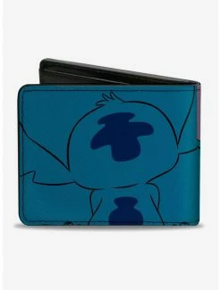 Budget 🤩 Disney Lilo & Stitch Stitch Close Up Bifold Wallet 😀 -Bags & Purses Shop Online 15948562 av1