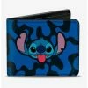 Wholesale ❤️ Disney Lilo & Stitch Stitch Tongue Out Bifold Wallet 🛒 -Bags & Purses Shop Online 15948566 hi