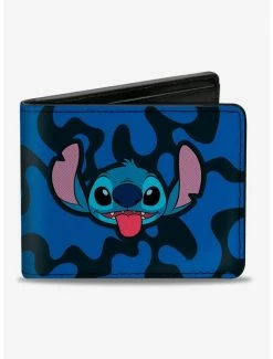 Wholesale ❤️ Disney Lilo & Stitch Stitch Tongue Out Bifold Wallet 🛒