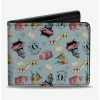 Brand new 👍 Harry Potter Hogwarts Express Sky Blue Bifold Wallet 🎁 -Bags & Purses Shop Online 15948640 hi