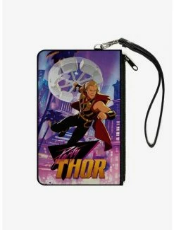 Top 10 👍 Marvel What If...? Party Thor Spinning 🔨 Hammer Canvas Clutch Wallet 🤩