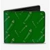Brand new ✔️ Rick And Morty Pickle Rick Toss Print Bifold Wallet 🤩 -Bags & Purses Shop Online 15948702 hi
