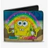 Budget 🤩 Spongebob Squarepants Ight Imma Head Out Bifold Wallet ❤️