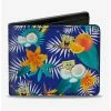 New 🛒 Spongebob Squarepants Tropical And Coconut Bifold Wallet 👏 -Bags & Purses Shop Online 15948720 hi