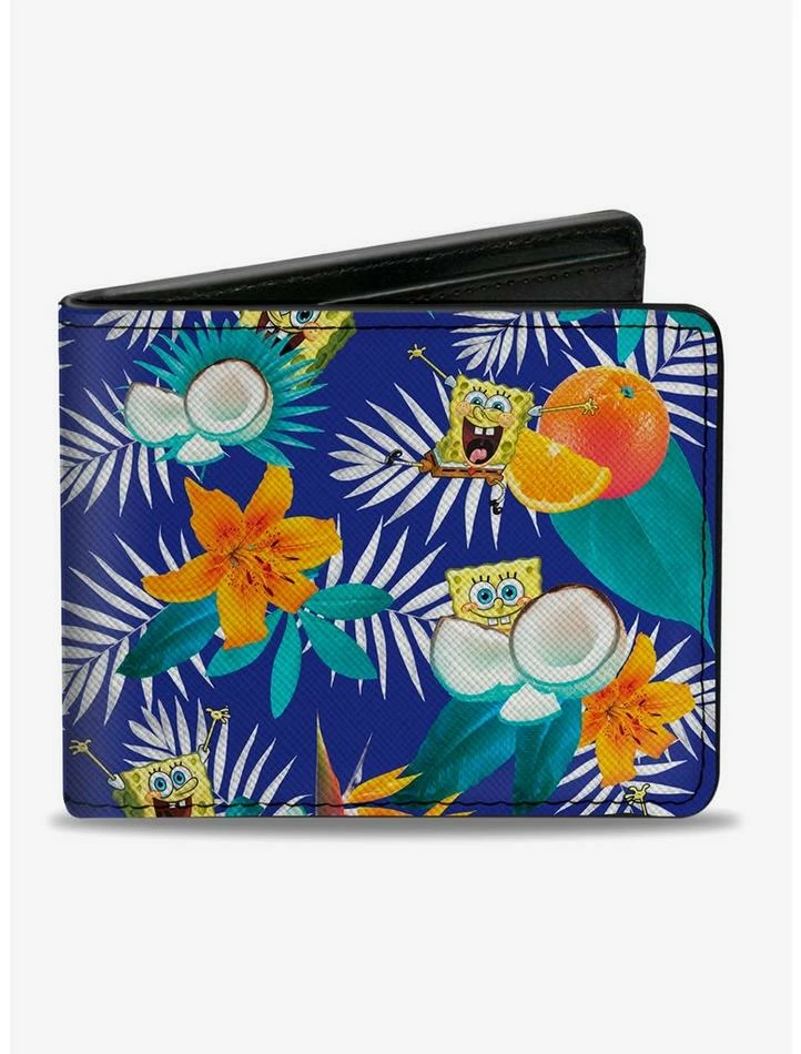 New ๐ Spongebob Squarepants Tropical And Coconut Bifold Wallet ๐ 3 New ๐ Spongebob Squarepants Tropical And Coconut Bifold Wallet ๐