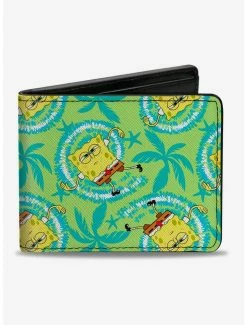 Best Pirce ✔️ Spongebob Squarepants Wavy Noodle Arm Bifold Wallet ✔️