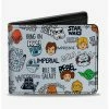 Top 10 😉 Star Wars Quotes Cartoon Bifold Wallet 🤩 -Bags & Purses Shop Online 15948736 hi