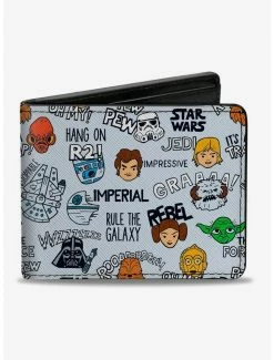 Top 10 😉 Star Wars Quotes Cartoon Bifold Wallet 🤩