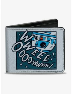 Promo 🎁 Star Wars R2D2 Weee Owwww Bifold Wallet 💯