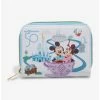 Deals 🤩 Loungefly Walt Disney World 50th Anniversary Mini Zipper Wallet 👍 -Bags & Purses Shop Online 15965082 hi