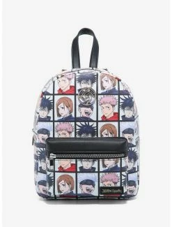 Promo 🧨 Jujutsu Kaisen Grid Mini 🎒 Backpack 💯