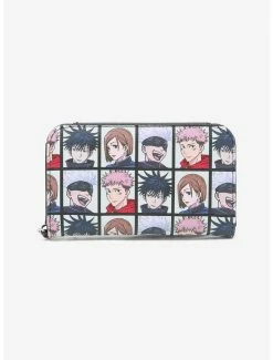Outlet 🌟 Jujutsu Kaisen Character Grid Tech Wallet 🔔