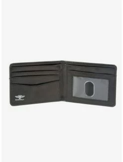 Best Pirce 👍 Bandana Skull Print Bifold Wallet Black Baby Blue 🎉 -Bags & Purses Shop Online 16155288 av3