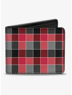 Best reviews of ✔️ Checker Print Bifold Wallet Mosaic Red 😉