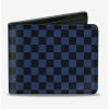 Wholesale 🛒 Checker Print Bifold Wallet Royal ✨ -Bags & Purses Shop Online 16155601 hi