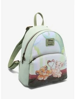 New ✔️ Loungefly Disney The Lion King Nala & Simba Heart Mini 🎒 Backpack ⌛ -Bags & Purses Shop Online 16184860 av1