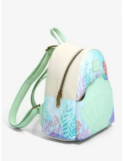 Flash Sale ⭐ Loungefly Disney The Little Mermaid Shell Mini 🎒 Backpack ⌛ -Bags & Purses Shop Online 16568820 av1