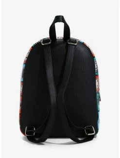 New ⌛ Jujutsu Kaisen Chibi Character Grid Mini 🎒 Backpack 🎁 -Bags & Purses Shop Online 16816451 av2