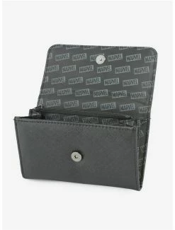 Top 10 👍 Marvel Comics Red Brick Metal Emblem Flap Wallet Black 👏 -Bags & Purses Shop Online 16917698 av2