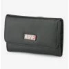 Top 10 👍 Marvel Comics Red Brick Metal Emblem Flap Wallet Black 👏 -Bags & Purses Shop Online 16917698 hi