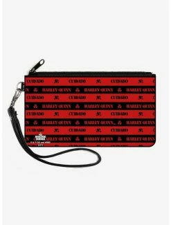 Best reviews of 👍 DC Comics The Suicide Squad Cuidado Caution Stripe Canvas Zip Clutch Wallet 😉