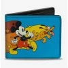 Cheapest 🎁 Disney Mickey Mouse And Pluto Action Wave Bifold Wallet 🧨