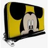 Promo ❤️ Disney Mickey Mouse Close Up Zip Around Wallet 🔔
