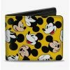 Cheapest 🌟 Disney Mickey Mouse Through Years Bifold Wallet 🛒 -Bags & Purses Shop Online 16926207 hi