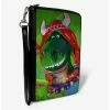 Promo ❤️ Disney Pixar Toy Story Partysaurus Rex Zip Around Wallet 🎉