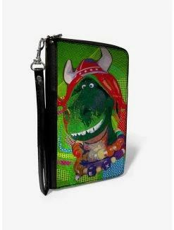 Promo ❤️ Disney Pixar Toy Story Partysaurus Rex Zip Around Wallet 🎉