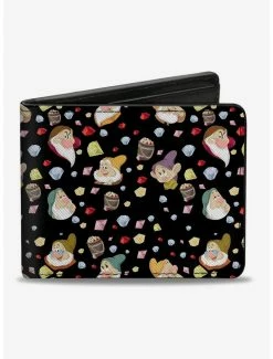 Best Pirce 🛒 Disney Snow White Expressions And Diamonds Bifold Wallet ✔️