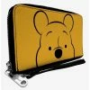 Cheapest ❤️ Disney Winnie The Pooh Close Up Zip Around Wallet ⌛