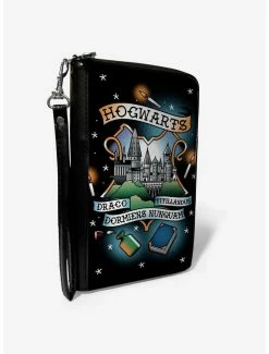 Promo 😉 Harry Potter Hogwarts Motto Tattoo Zip Around Wallet 🛒