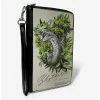 Promo ✔️ Harry Potter Slytherin Floral Sketch Zip Around Wallet 😍