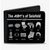 Cheap 🥰 Seinfeld Abcs Of Seinfeld Bifold Wallet 🔔
