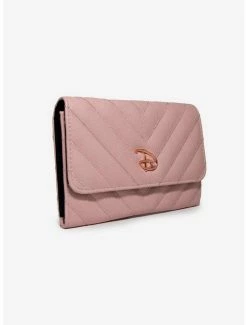 Flash Sale 🥰 Disney Signature D Rose Gold Vegan Leather Foldover Wallet 😀 -Bags & Purses Shop Online 16972526 av1